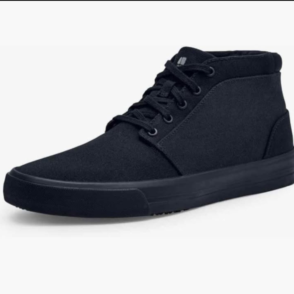Shoes For Crews Black Chukka Boots with Vulcanized Sole